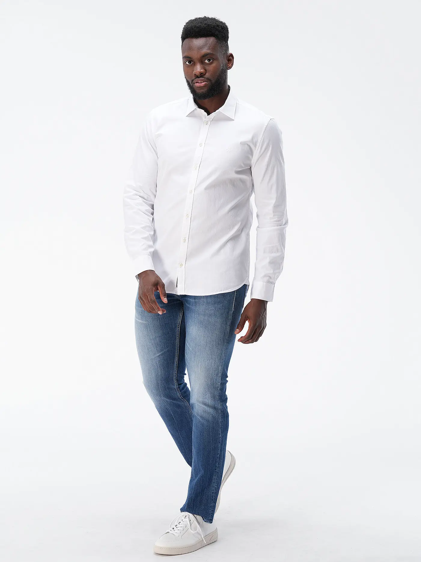 MARC O'POLO | Hemd Shaped Fit | weiss